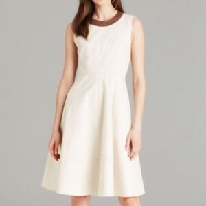 Kate Spade Sleeveless Dress With Leather Collar Size 4